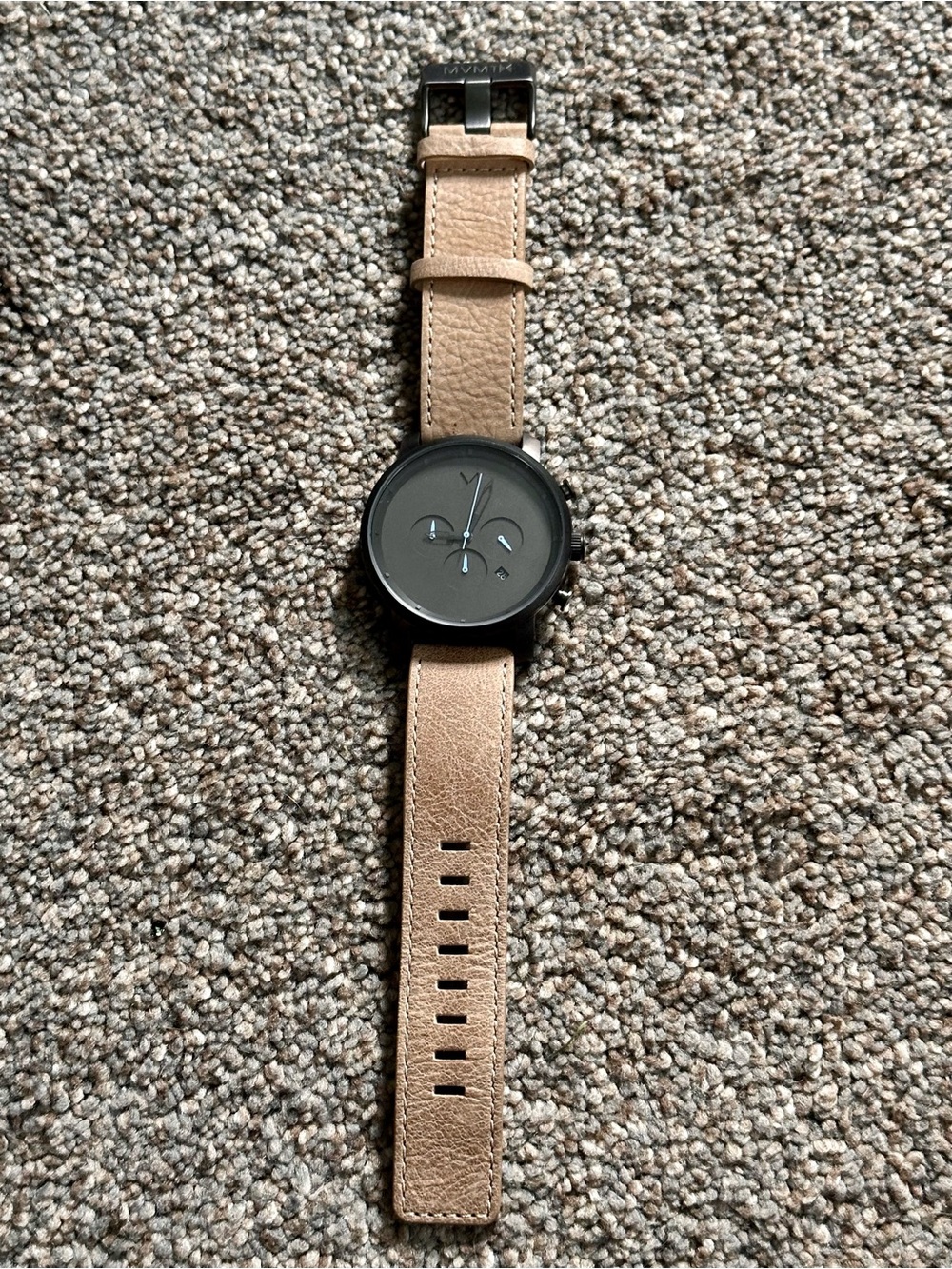 New Mens MVMT Chronograph Tan Leather Strap Watch
